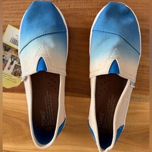 TOMS Classic Cobalt DipDye Slip-Ons